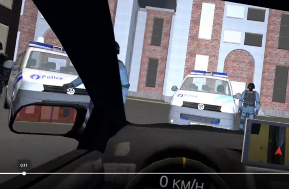 screenshot met politiecontrole